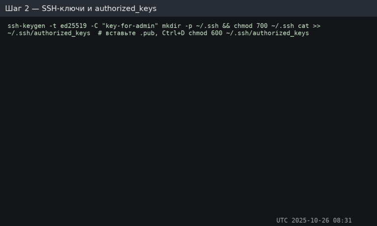 SSH-ключі генерація та додавання